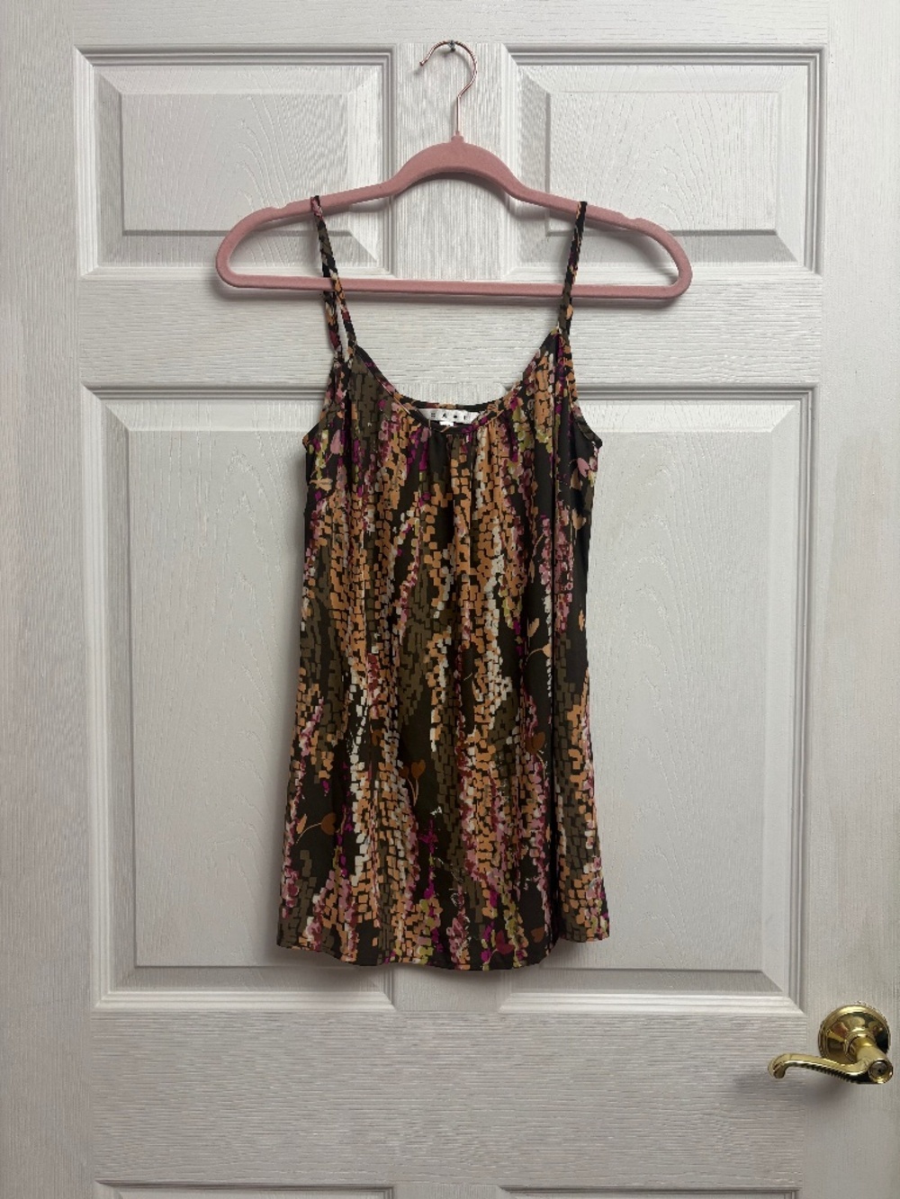 Y2K Cabi Floral Print Boho Tank Top